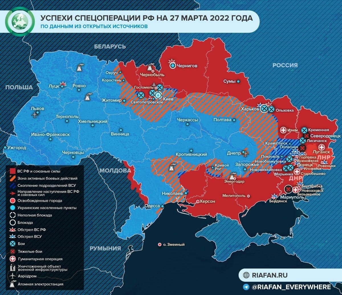 Guerre d’Ukraine: Mardi 29 mars 2022 – Jour 34 – Fin de journée